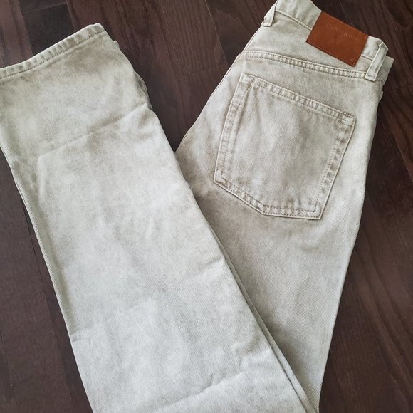 Calvin Klein Standards Unbleached Marble Dye Straight Leg Jeans - Picture 2 of 5